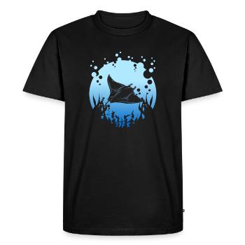 Manta Rochen - T-shirt Premium bio Homme - noir - Devant - Nico (187cm)