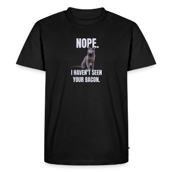 Funny cat - Men's Premium Organic T-Shirt - black - Front - Nico (187cm)