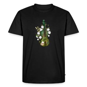 Magnifique violon - T-shirt Premium bio Homme - noir - Devant - Nico (187cm)