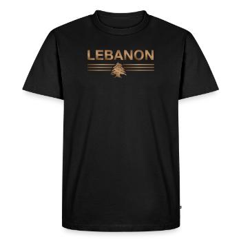Liban Beyrouth Libanais Libanais Libanais LBN - T-shirt Premium bio Homme - noir - Devant - Nico (187cm)