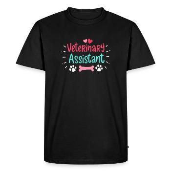Veterinary Assistant Veterinary Medicine - Men's Premium Organic T-Shirt - black - Front - Nico (187cm)