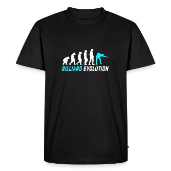 Billiard evolution design / gift idea - Men's Premium Organic T-Shirt - black - Front - Nico (187cm)