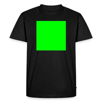 personnaliser le modèle de texture d’arrière-plan vert - T-shirt Premium bio Homme - noir - Devant - Nico (187cm)