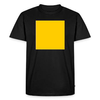 yellow background texture personalize template - Men's Premium Organic T-Shirt - black - Front - Nico (187cm)