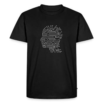 Artificial intelligence - Men's Premium Organic T-Shirt - black - Front - Nico (187cm)