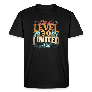 Im At Level 30 Edition Limitée - T-shirt Premium bio Homme - noir - Devant - Nico (187cm)
