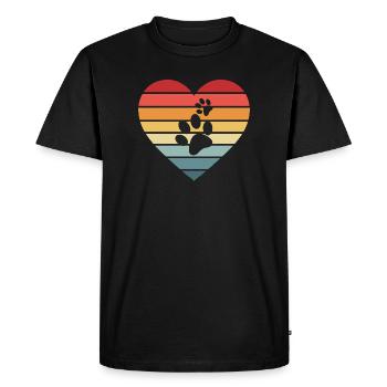 Chiens chiens - T-shirt Premium bio Homme - noir - Devant - Nico (187cm)