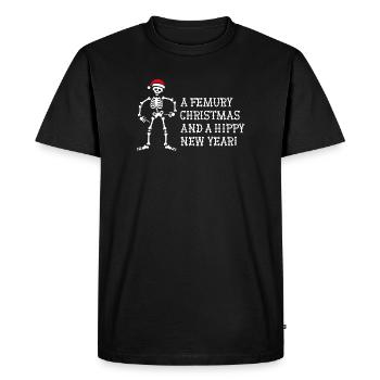 Radiologie de Noël physiothérapeute x-ray - T-shirt Premium bio Homme - noir - Devant - Nico (187cm)