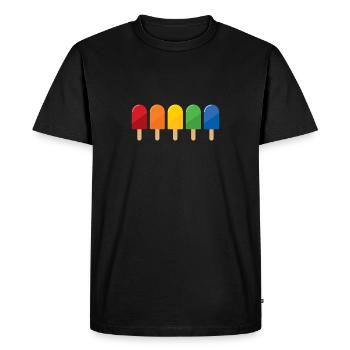 De toutes les couleurs - T-shirt Premium bio Homme - noir - Devant - Nico (187cm)