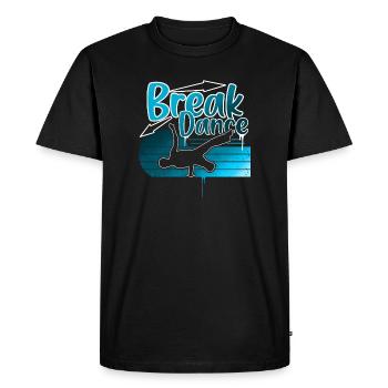 Breakdance - T-shirt Premium bio Homme - noir - Devant - Nico (187cm)