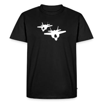 F-35 Lightning II | F 35 | F35 | avion de combat - T-shirt Premium bio Homme - noir - Devant - Nico (187cm)