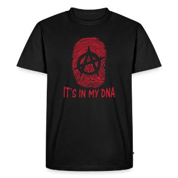 anarchy symbol it's in my dna fingerprint Anarchie - Men's Premium Organic T-Shirt - black - Front - Nico (187cm)