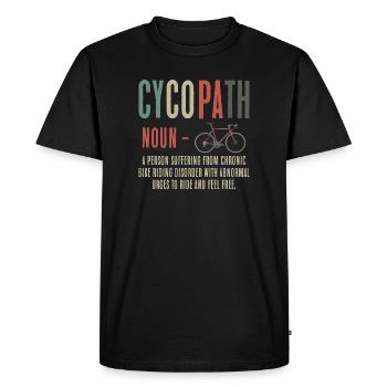 Envies de faire du cyclopathe - T-shirt Premium bio Homme - noir - Devant - Nico (187cm)
