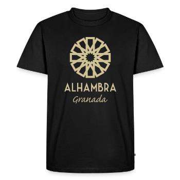 Alhambra Granada 1 - Men's Premium Organic T-Shirt - black - Front - Nico (187cm)