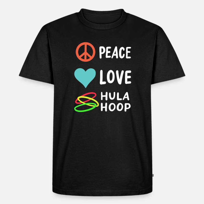 Hulahoop - Männer Premium Bio T-Shirt - Schwarz