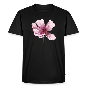 fleur - T-shirt Premium bio Homme - noir - Devant - Nico (187cm)