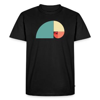 Couleur du ratio d’or - T-shirt Premium bio Homme - noir - Devant - Nico (187cm)