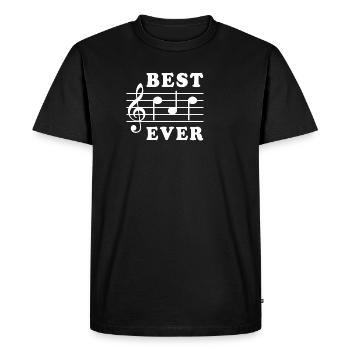 Meilleure musique de papa de tous les temps - T-shirt Premium bio Homme - noir - Devant - Nico (187cm)
