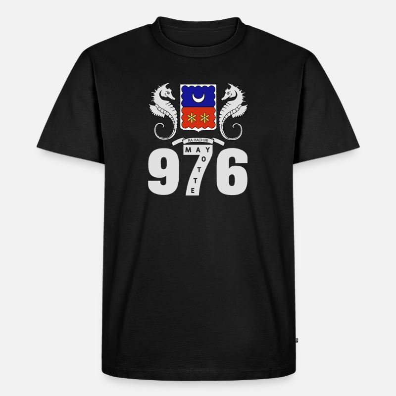 Mayotte - Männer Premium Bio T-Shirt - Schwarz