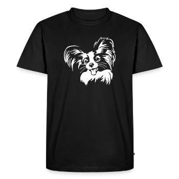 Tête de Papillon "Black Edition" - T-shirt Premium bio Homme - noir - Devant - Nico (187cm)