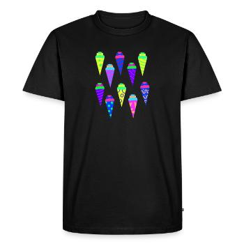 Sac à sucre kita pré-école Début de l’école - T-shirt Premium bio Homme - noir - Devant - Nico (187cm)