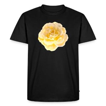 Rose Flower - Men's Premium Organic T-Shirt - black - Front - Nico (187cm)