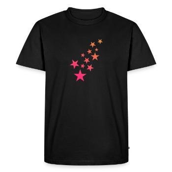 Astérisque motif décoration - T-shirt Premium bio Homme - noir - Devant - Nico (187cm)
