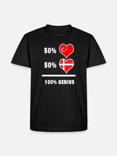 Denmark and Turkey awesome / gift - Men's Premium Organic T-Shirt - black