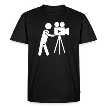 Cameraman Camerawoman Photographer Photographer - Men's Premium Organic T-Shirt - black - Front - Nico (187cm)