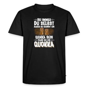 Quokka - T-shirt Premium bio Homme - noir - Devant - Nico (187cm)