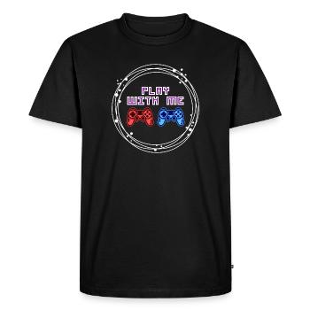 Multiplayer Gamer Controller Zocker - Men's Premium Organic T-Shirt - black - Front - Nico (187cm)