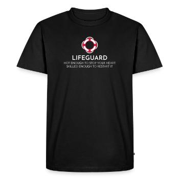 lifeguard - T-shirt Premium bio Homme - noir - Devant - Nico (187cm)