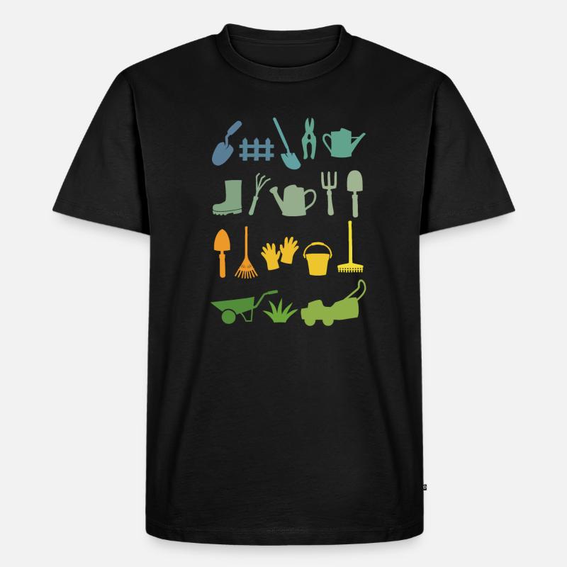 Garten Gärtner Gärtnerin - Männer Premium Bio T-Shirt - Schwarz