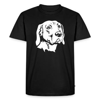 Gonczy Polski Head "Black Edition" - Men's Premium Organic T-Shirt - black - Front - Nico (187cm)