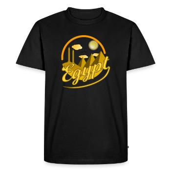 Egypt Egypt Obelisk Pyramids Cairo Gift Idea - Men's Premium Organic T-Shirt - black - Front - Nico (187cm)