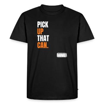 Pick up that can - Hl2 Meme for gamer - Men's Premium Organic T-Shirt - black - Front - Nico (187cm)