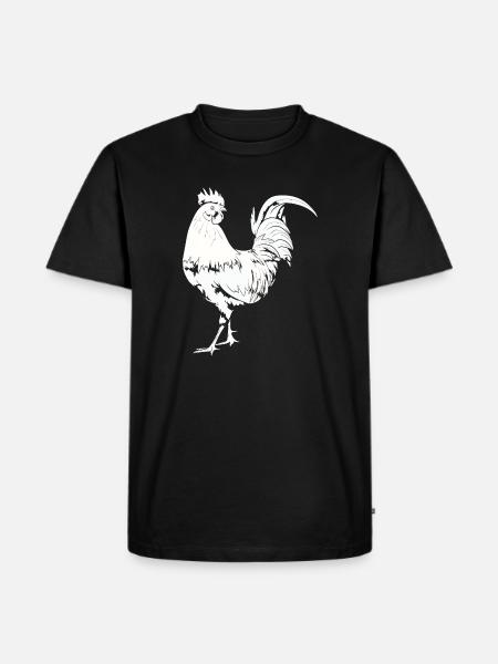 Rooster Chicken Rooster - Men's Premium Organic T-Shirt - black