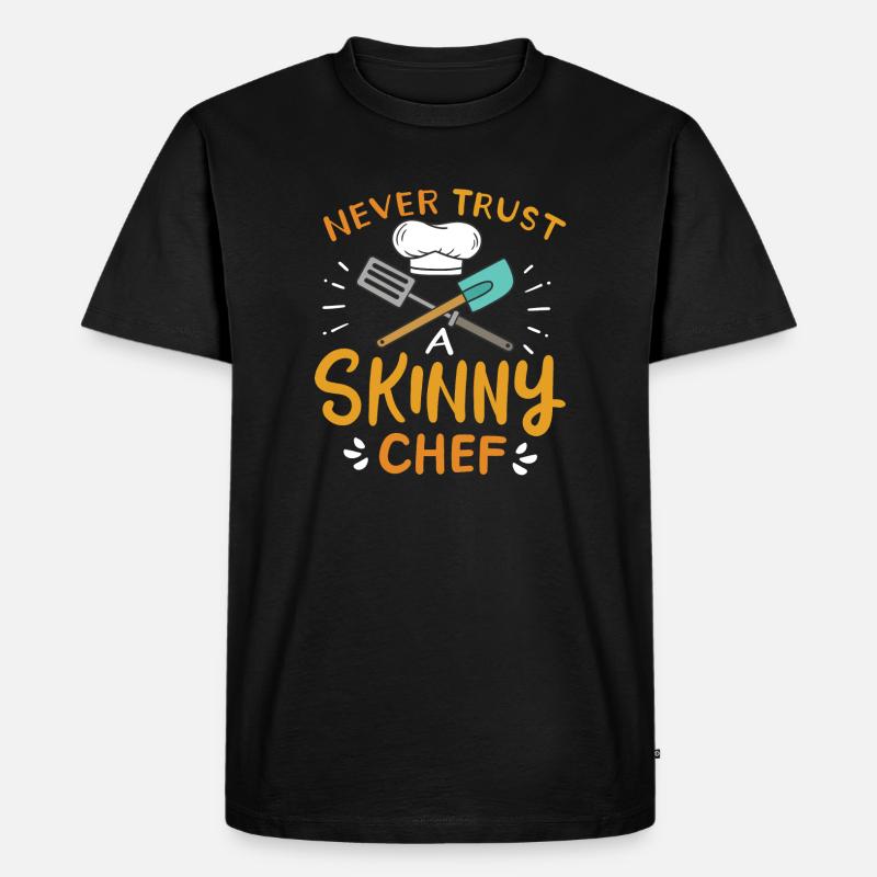 Koch Kochen - Männer Premium Bio T-Shirt - Schwarz