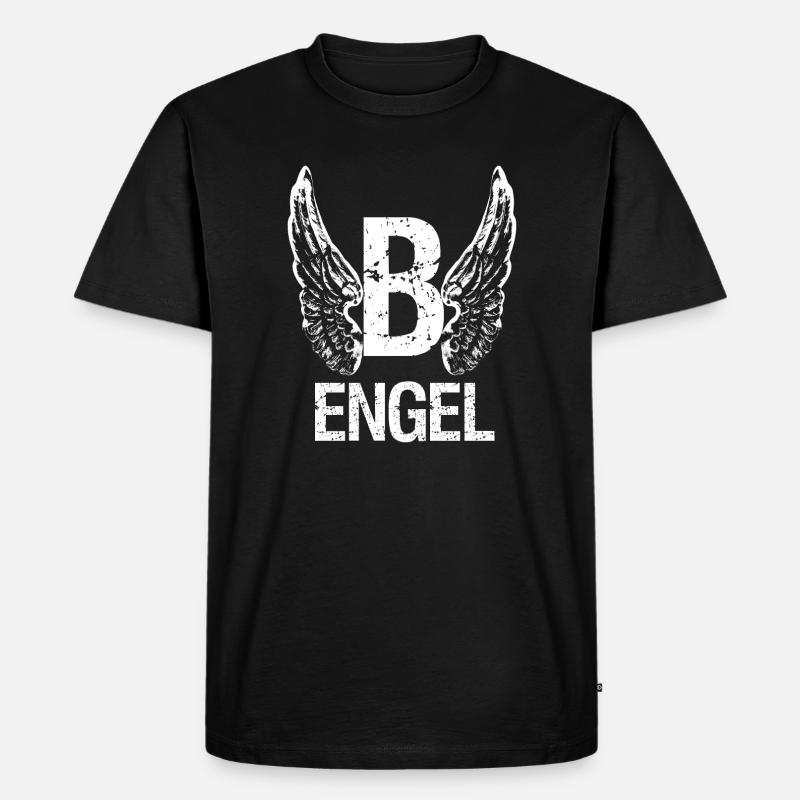 (B) ENGEL - Männer Premium Bio T-Shirt - Schwarz