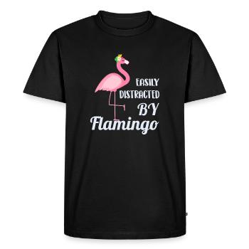 Flamingo - T-shirt Premium bio Homme - noir - Devant - Nico (187cm)