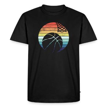 Basket-ball - T-shirt Premium bio Homme - noir - Devant - Nico (187cm)