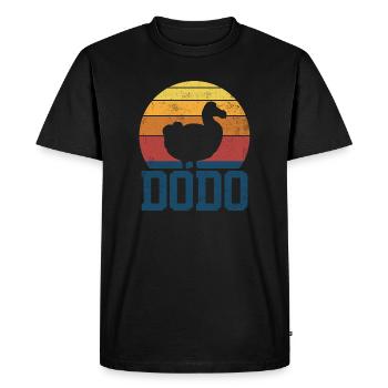 Dodo Birds Birdwatcher Vintage - Men's Premium Organic T-Shirt - black - Front - Nico (187cm)