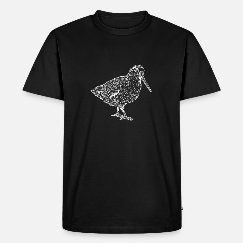 Waldschnepfe - Männer Premium Bio T-Shirt - Schwarz