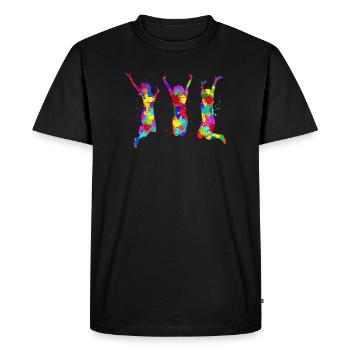 Les meilleurs amis pour Toujours Amie Buddy - T-shirt Premium bio Homme - noir - Devant - Nico (187cm)