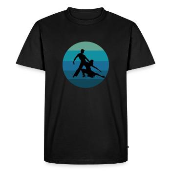 Latin danse couple salsa - T-shirt Premium bio Homme - noir - Devant - Nico (187cm)