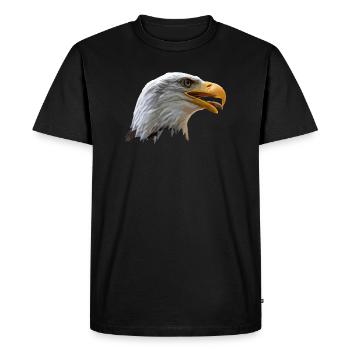 Aigle à tête blanche - T-shirt Premium bio Homme - noir - Devant - Nico (187cm)