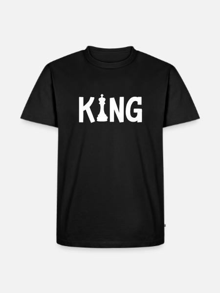 Chess Chess Player King - Men's Premium Organic T-Shirt - black