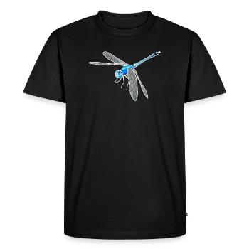 Libellule - T-shirt Premium bio Homme - noir - Devant - Nico (187cm)