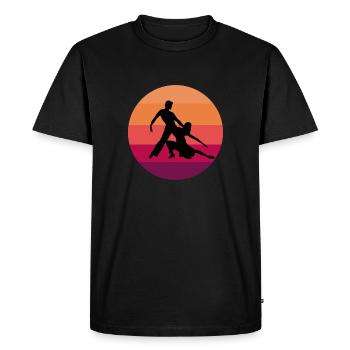 Latin danse couple Salsa Paso Doble - T-shirt Premium bio Homme - noir - Devant - Nico (187cm)