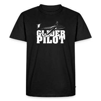 Pilote de planeur symbole amis équipe planeur volant - T-shirt Premium bio Homme - noir - Devant - Nico (187cm)